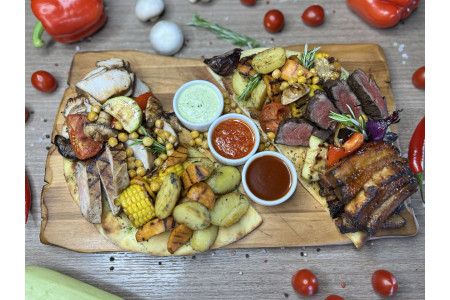 Дошка Мясний сет XL, 1200г/1000г/50г/50г/50г